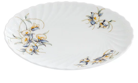 Crown Botanical Porcelain — Oval Plate — Botanical