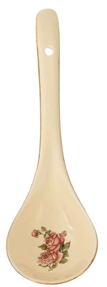 Grand Manor Antique Rose — Large Serving Spoon — Rose